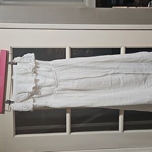 Ladies white Old Navy strapless white dress small